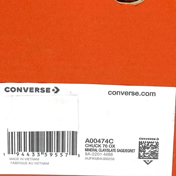 Converse Chuck 70 Crafted Stripe Low Top Canvas Men’s Sneakers A00474C - Picture 9 of 10